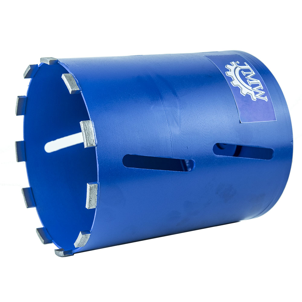 8" Dry Core Drill Bit for Concrete & Brick 1/2" Shank Arbor 30/40
